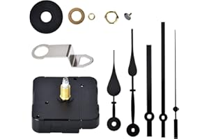 Queta Horloge de Couple Élevé Mouvement d'Horloge Mécanisme de Mouvement d'Horloge à Arbre Long à Couple Élevé avec 2 Paires de Mains Différentes (Type1)