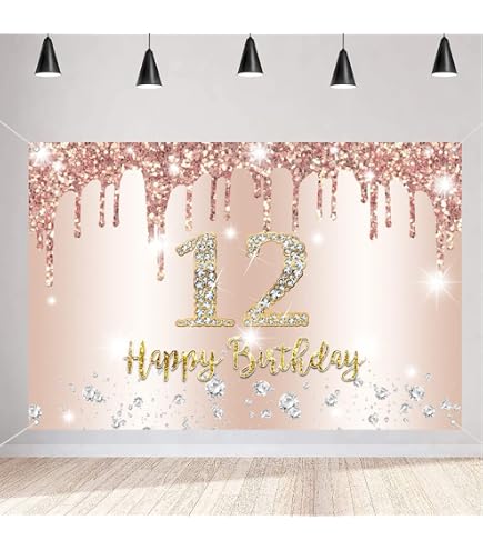 Decorazione Compleanno 39 Anni Donna – Stendardo In Tessuto Glitter Oro Rosa 120x80 Cm – Scritta 'Alles Gute Zum 39. Geburtstag' - 2