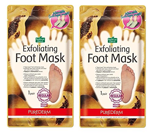 Purederm - Máscara exfoliante para pies que despega los callos y la piel muerta en 2 semanas (normal)