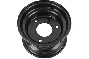 6 "145/70-6 hjulkanten med 3 hål, aluminiumlegering Förbättrad dragkraft GO Kart Rim Ersättningar för ATV, Quad Dirt Bike, Ride on Mower