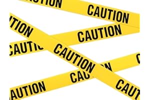 AISEY Halloween Caution Tape House Decorations, Halloween Danger Tape 7.5M X 25M - Safety Barrier Hazard Warning Barricade Tape for Danger/Hazardous Areas