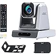 zowietek 4K NDI|HX3 PTZ Camera PoE, 12X Optical Zoom, Simultaneous HDMI & SDI outputs, RTSP/RTMP(s)/SRT, Standalone IP Live Streaming to YouTube, Twitch for Meeting, Church, Event, Teaching