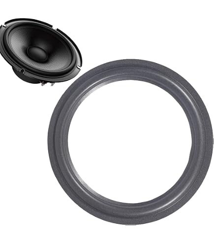 sourcing map Anelli in gomma per altoparlanti in schiuma, 6 cm, 41 mm x 70 mm, anelli di ricambio per subwoofer perforati, parti di ricambio per riparazione di altoparlanti o fai da sourcing map Anelli in gomma per altoparlanti in schiuma, 6 cm, 41 mm x 70 mm, anelli di ricambio per subwoofer perforati, parti di ricambio per riparazione di altoparlanti o fai da