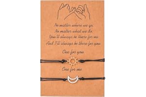 Cubahop dos piezas brazalete de compromiso rosa negro Turtle Sun Moon love brazalete tejido con hilo de cera Best Friend Lady and Girl Handset (AA)