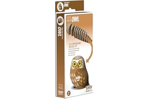 EUGY- Animal Modèle :, 3D Owl, Kit de Bricolage