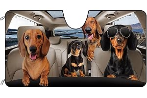 BAGEYOU Parasole per parabrezza auto carino e fresco Coonhound Dog parabrezza anteriore parasole raggi UV riflettore parasole parasole parasole, mantiene il veicolo fresco, 140 x 76 cm