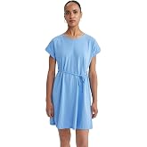 DeFacto Women's A Cut Cycling Collar Short Sleeve 100% Cotton Dress
