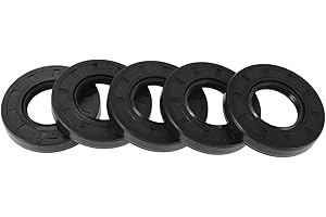 HEROFFIX 5 Pcs Rotary Shaft Seal High Pressure Oil Seal 32x62x10mm Black Nitrile 70 Durometer Rubber