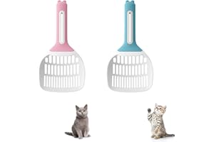 Hudiepan 2 Pezzi Pala di Scoop di Gatto, Paletta Lettiera Gatto in Plastica, Paletta per Lettiera Gatto, Paletta in Plastica per Lettiera del Gatto, Strumento per La Pulizia degli Animali Domestici