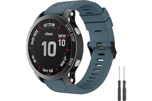 22 mm för Garmin Fenix 5/5 Plus/6/6 Pro/7/7Pro, Quickfit Bracelet 22 mm för Garmin Epix 2, Instinct/Instinct 2 Solar, Forerunner 935/945/955/745, approach S60/S62, Descent G1