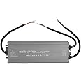 Folany LED Driver 300 Waterproof IP67 Power Supply Transformer Adapter, AC170‑265V Low Voltage Output for LED Light, Computer Project, Outdoor Light(12V 25A)