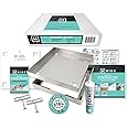 HIDE Luxury Pool Skimmer Lid Cover Kit - 12" Luxury Hidden Skimmer Lid