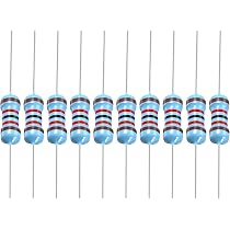 YOKIVE 50 Stück Metallschichtwiderstand 12 KΩ – 1/2 W, 1% Toleranz, 5 Ringe, Für Elektronikprojekte