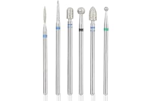 PONGNAS Fresas Torno Para Uñas Torno Para Uñas Profesional Broca Unhas Torno Para Uñas Broca De Uñas De Acero Inoxidable Accesorios De Broca De Uñas Manicura Lima De Uñas Brocas Nail Art Tools(# 8)