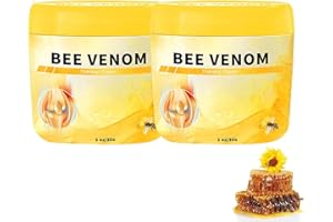 ENDXEDIO Aeehfengf Lot de 2 crèmes thérapeutiques avancées au venin d'abeille pour le cou, les genoux, les épaules, la taille, les jambes