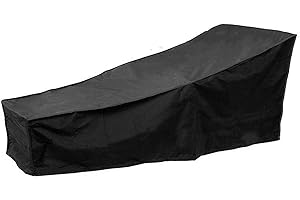 Dous Gartenliege Abdeckung Patio Chaise Lounge Abdeckungen, Wasserdicht Atmungsaktiv Wasserdicht Patio Sonnenstuhl Abdeckungen Schutz 210x75x40-80cm