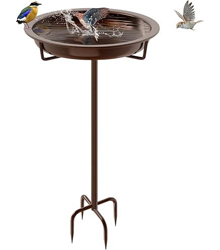 Qipade Mangeoire à Oiseaux Montée Sur Le Pont - 33 Cm - En Métal