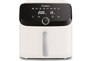Moulinex Easy Fry Collection Ivoire 7L, air fryer, Très grande capacité, 8 programmes intuitifs, Format compact, EZ855AF0