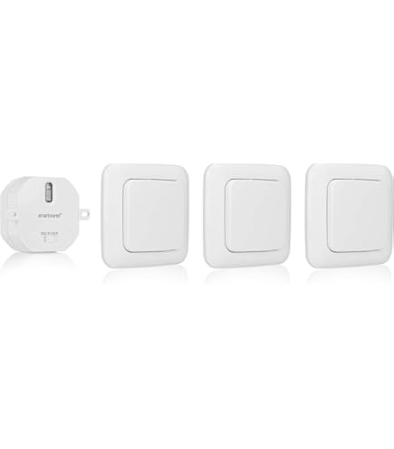 HYHIOTS RF433 Draadloze verlichtingsset, app en spraakbediening, beveiligingszender en ontvangercontroller, compatibel met Alexa Google Home, Smart Life