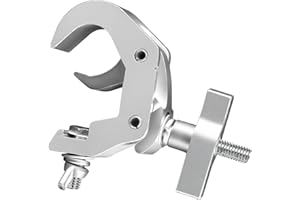 WECAN Truss Clamp, Morsetto in Alluminio Accessori illuminazione Palco, Fase Lega di Alluminio Hook per fascio di testa mobile LED Luce, LED Natale DJ Par Luci ai Capriate (40-52mm 150kg)