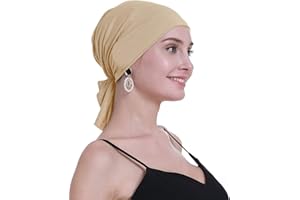 osvyo Pañuelo de bambú para la cabeza de quimioterapia para mujer, pérdida de cabello, turbantes y gorras con embalaje sellado
