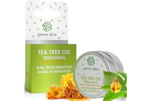 Green idea - Réparateur Ongles Tea Tree - CRÈME À ONGLES à l'huile d'arbre à thé - Soin des Ongles fragilisés, abîmés, mous ou cassants - format de poche - 10 ml