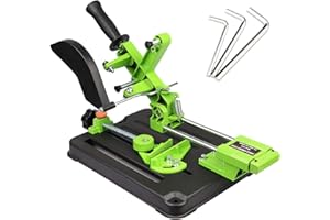 QUVBKZ Supporto per Smerigliatrice Angolare 100-125mm - Accessori per Smerigliatrice Angolare con Angolo Regolabile 0-45° - Supporto di Taglio per Legno e Metallo