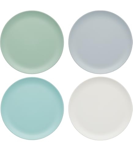 Lot De 6 Assiettes à Dessert Luminarc – Décor Floral Bleuté – Occasion