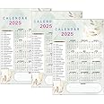 VenuzeRT Annual Calendar 2025 Poster and Planner for Home and Office (12 x 18-inch) (Pack of 3 Floral)