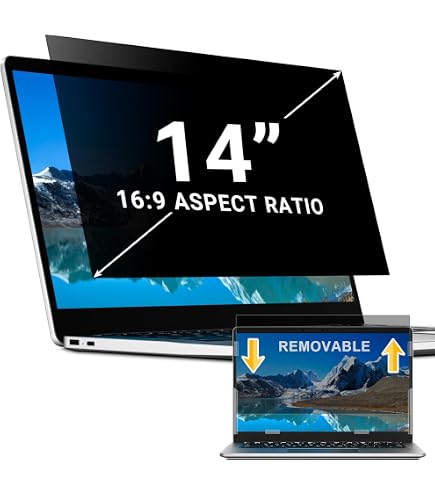 14 Inch Laptop Screen ZOEGAA Laptop Privacy Screen 14 Inch For 16:10 ...