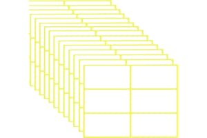 Meekye 90 sztuk samoprzylepnych etykiet, 50 x 100 mm, uniwersalne etykiety samoprzylepne, etykiety do gospodarstwa domowego, etykiety adresowe do biura, kuchni i dżemu