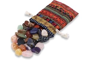 ‎LAVISA LAVISA Trommelsteine Heilsteine halbedelstein Mischung | Edelsteine Kristalle zur Wasseraufbereitung | 100% Natursteine Mineralsteine | Edelsteinwasser (M 150 Gramm)