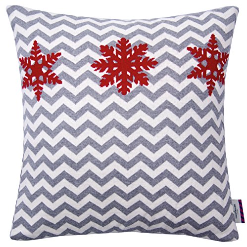 Tom Tailor t-Winter Flakes Plaid Cotone Grey/Red 130 x 180 x cm
