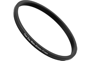 YOUR DAY MATE Step Down Ring, Ø 82 à 77 mm de diamètre, Compatible avec Les objectifs de Fabricants tels Que Canon, Sony, Nikon, Fujifilm, Adaptateur de Filtre pour Objectif d'appareil Photo, Step-Down Ring alu