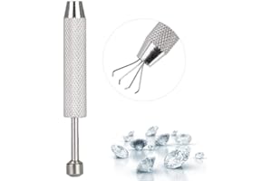 ZYYINI 4 Prong Pick-up Tool, Precision Sorting Work Prong Holder Tweezers Easy to Handle, Suitable for Holding Gem Beads Jewels Small Screw Model Work Parts(#2)