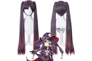 LSHPRESX Lusha Mona Parrucca Costume Cosplay Parrucche Anime Capelli sintetici con cappuccio parrucca gratuito