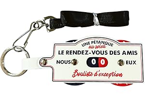 THE REPLICANT Porte Clés avec Tour de Cou/Marqueur de Points Pétanque