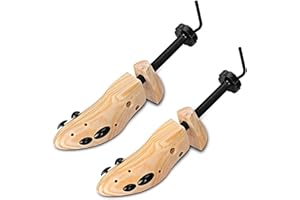 AioTio Embauchoirs à chaussures Bois Ensemble Elargisseur de Chaussures en Pin Naturel pour Hommes et Femmes