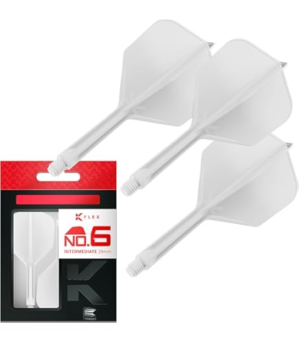Target Darts K-Flex Voli E Aste Integrati - Set Da 9, Multicolore, Per Maggiore Precisione - Foto 3