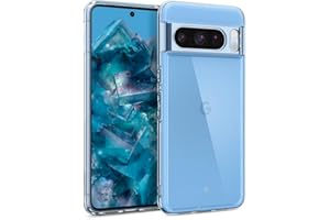Caseology Capella etui do Google Pixel 8 Pro, [krystalicznie czyste], ochrona przed upadkiem klasy wojskowej, wzory boczne, etui na telefon Pixel 8 Pro, krystalicznie czyste