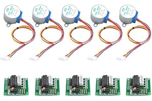 DollaTek 28BYJ-48 ULN2003 5V Stepper Motor + ULN2003 Driver Board for Arduino - 5pcs
