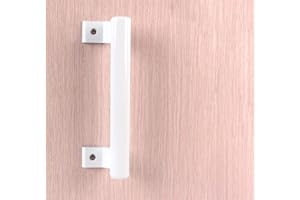 KAFENDA 8 pollici in lega di alluminio maniglia per porta scorrevole balcone maniglia per porta in vetro mobiletto del bagno maniglia per porta della stalla moderna maniglia in metallo (Bianco)