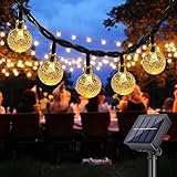 Solar String Lights Outdoor , DeepDream 40 LED 7.5M/25Ft Waterproof Festival Garden Lights Crystal Ball Decorative Fairy Ligh