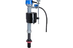 Fluidmaster 400H-002 Performax Válvula de llenado universal para inodoro de alto rendimiento, control de agua de tanque y tazón, multicolor, paquete de 1