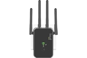 AENXWA WLAN Verstärker, 1200Mbit/s WLAN Repeater, 5G & 2.4G Dualband Ultraxtender WiFi Verstärker mit LAN anschluss, WPS, Kompatibel mit 99% Standard-WiFi Routern, Deckt bis zu 9200Sq.ft und 35 Geräte
