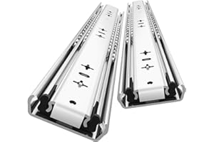 AOLISHENG Heavy Duty Drawer Runners 750mm Strong Drawer Slides Without Lock Draw Runners, Load Capacity 110Kg, Side Mount 1 Pair, 30 inch