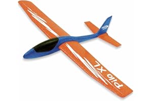 Schaumwurfgleiter 2in1 - Pilo XL - Super leicht (160g), Fast unzerstörbar, Höhenleitwerks für Looping oder Gleitflug umstecken, 86cm Spannweite