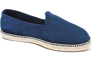 weltenmann Corralejo – Espadrillas Slip-on a Colore in Cotone con Borsa di Stoffa, 41-46, Handmade in Spain