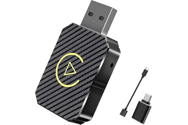 Adaptateur CarPlay sans Fil, 2025 Wireless CarPlay pour Voiture avec USB A-C et Câble d'extension Type-C, Dongle Convertir Le Filaire en sans Fil pour Les Voitures de 2016 et Ultérieures et iOS 10+