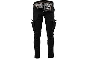 Instinct Pantaloni Uomo Cargo Invernali da Lavoro Slim Fit Militari con Tasche Laterali Multitasche, Pantalone Lungo Caldo Resistente e Comodo per Outdoor Trekking Utility Urban